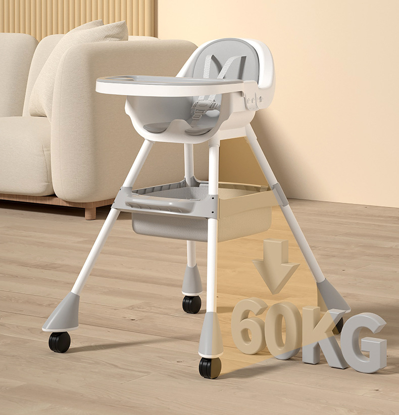 Baby Folding High Feeding Chair Dining Booster Seat