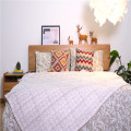 Breathable Floral Spots Printed Family Bed Casual Blanket