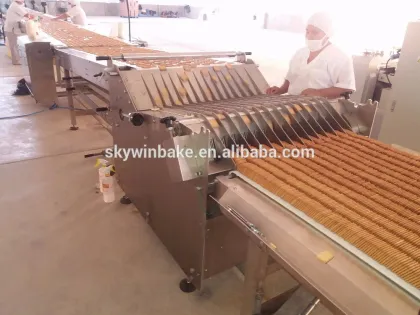 Automatic Biscuit Star Wheel Stacker Conveyor Machine for Rice Cracker
