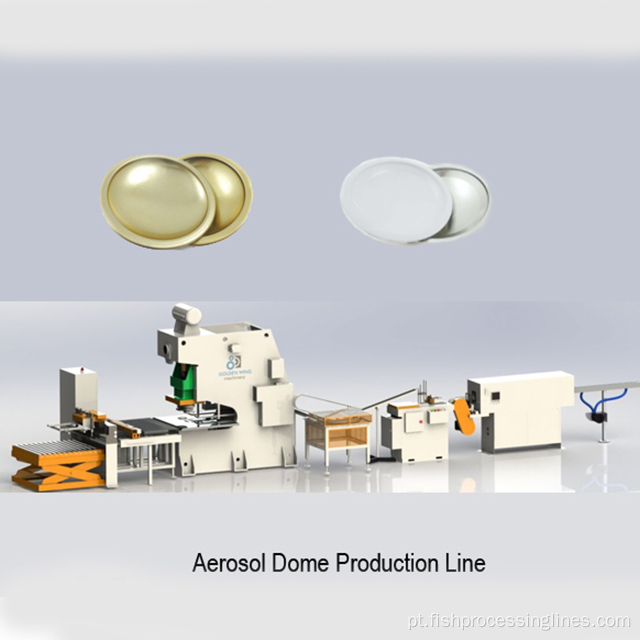 linha de produção de lata de cone de tampa de spray aerossol