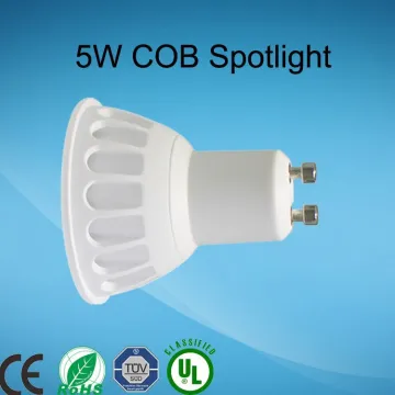 LED COB 6W spotlight 85-265V dimmable gu10 led spotlight gu10 cob UK 50*54mm high cri>95 sharp cob gu10 led