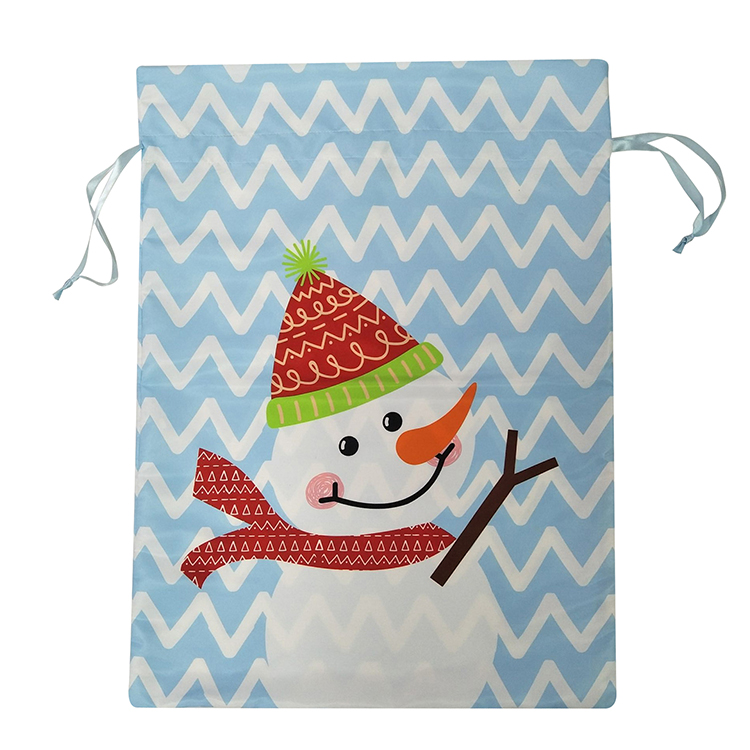 Printed Christmas Snowman Sack