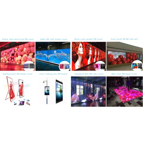 P4mm outdoor light pole led advertising display screen