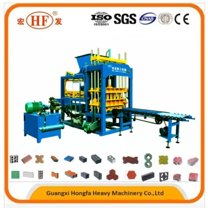 China Hongfa Brand Fully Automatic Cement Concrete Hollow Block Brick Making Machine