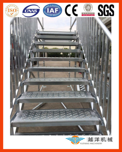 Outdoor Steel Stairs Landing for Event or Warehouse with High Quality