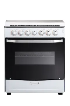 6-burner gas range with oven