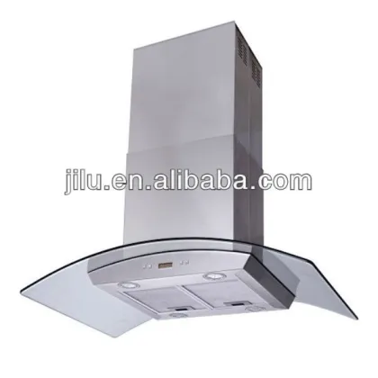 Island Stainless Steel Glass Range Hood