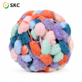 Yüksek Kaliteli 130g/25 m Çevre Dostu Geri Dönüştürülebilir Polyester Pamuk Topu Iplik Süper Yumuşak Tıknaz El Örgü DIY Atkılar Şapkalar