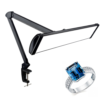 Durable 45W Dimmer Jewelry Working LED Clip Desk Lamp