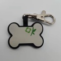 Custom Silicone Bone Shape Pet Tag With Lobster