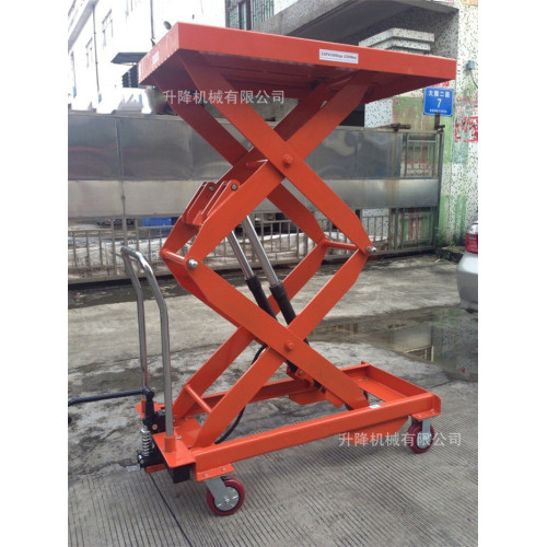 Mobile Manual Hydraulic Scissor Lift Table Troli