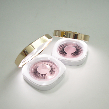 Luxury Jewel Empty Self-Adhesive Lash Packaging: LED Light Lash Box with Mirror