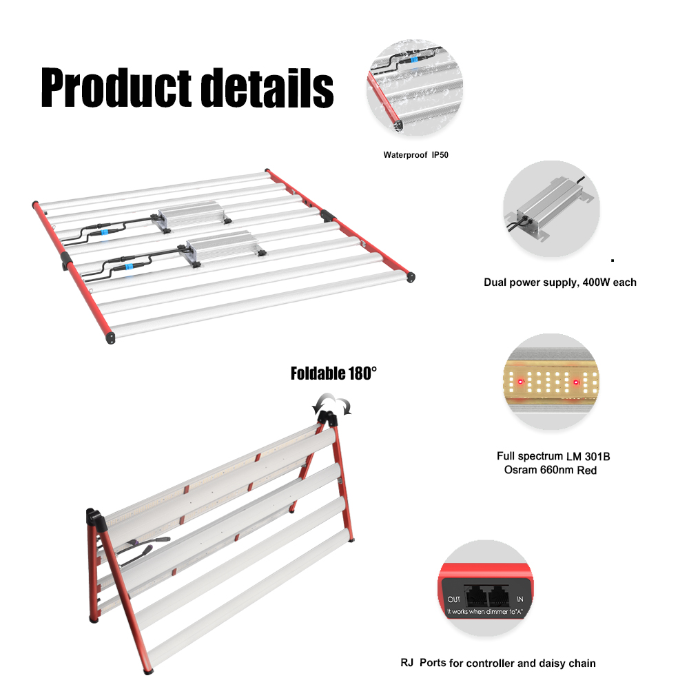 تصميم جديد LED Grow Light 800W