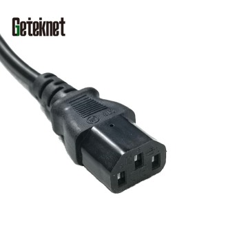 2M Black Italy C13 PDU Power Distribution Unit Cable