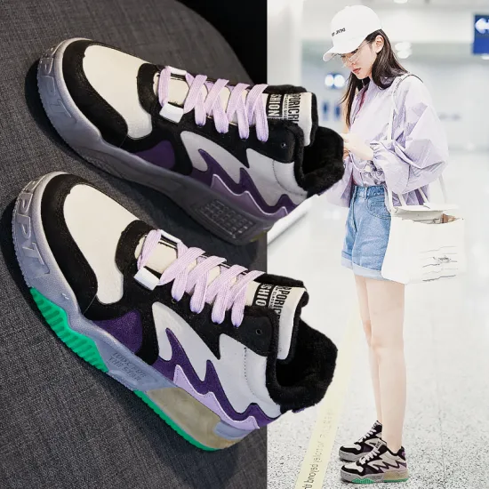 Women Casual Shoes Classic Breathable Walking Shoes Women Fashion Sneakers Lace-up Women Shoes New Student Popular Fitness Shoes