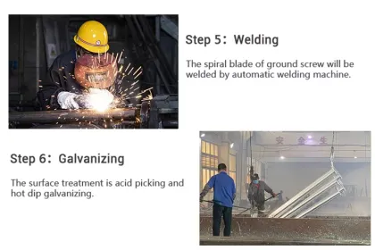 Flange Ground Screw Foundation Flange Screw Pile Foundation