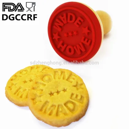 unique funny silicone and wood cookie stamp baking stamp baking tools