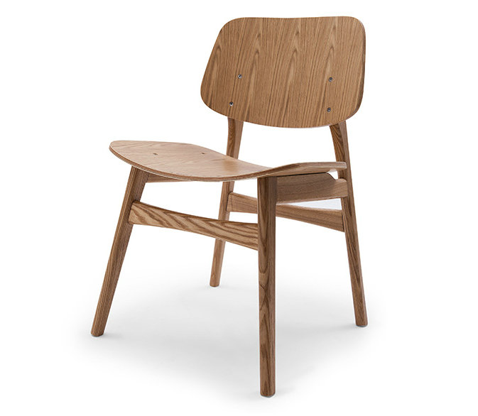 Solid wood replica Soborg chair for cafe shop