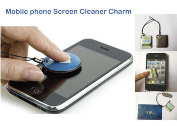 Customized Square, Rectangle, Round, Irregular Cell Phone Screen Cleaner,  Soft Rubber Pvc Mobile Phone Screen Cleaners