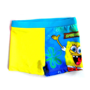 Kid's Swim Shorts/Boxer Brief, Any Print and Embroidery are Available, Made of Polyester
