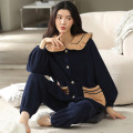 Frauen Winter Bayberry Velvet warmer Pyjama