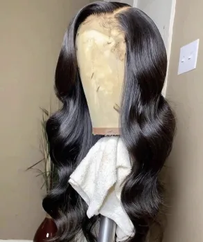 Cuticle Aligned Virgin Indian Hair Raw Unprocessed Lace Frontal Wig Body Wave For Black Women Human Hair Lace Front Wigs