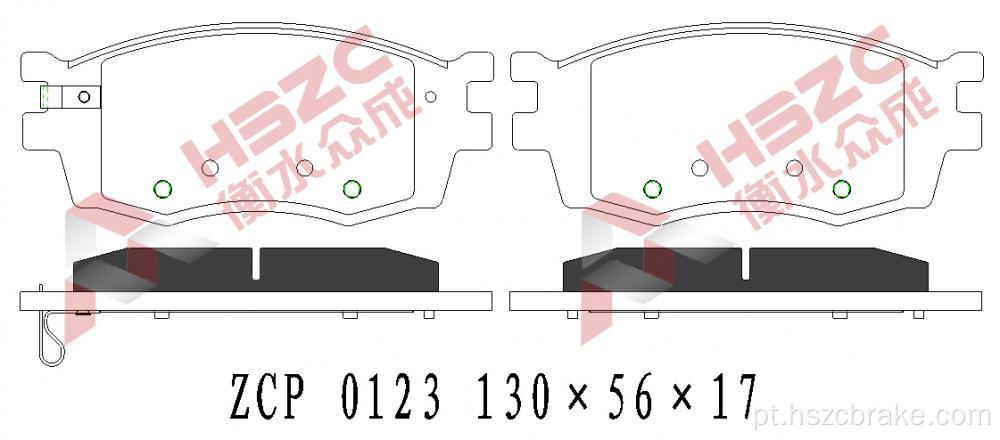 FMSI D1156 PAT CERAMICA DE CERAMICA DE CARRO PARA KIA