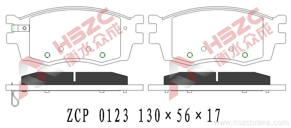 FMSI D1156 car ceramic brake pad for Kia