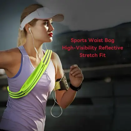 Reflective Night Running Sports Waist Bag