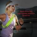 حقيبة الخصر الرياضية العاكسة للجري الليلي