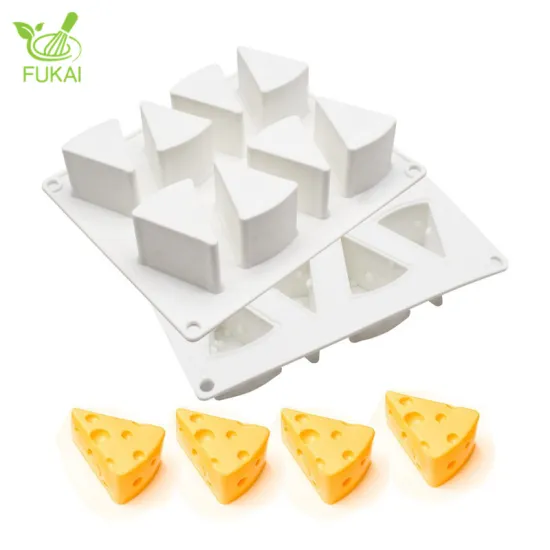 RTS Hot Sale Cheese Shape Soap Candle Silicone Mold - Cat and Mouse Cartoon Cake Mousse Mould