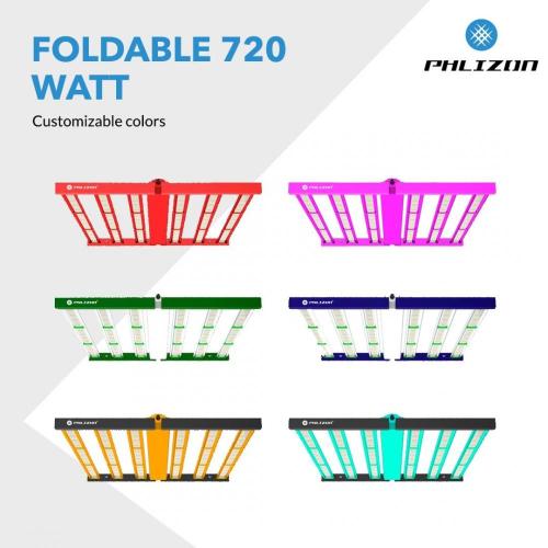 Luzes de cultivo de LED 720W dobráveis ​​para plantas internas