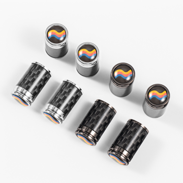 Custom Logo Aluminum Alloy Air Dust Covers for Car Tire Caps - Multi-Color Wheel Rim Air Valve Stem Caps