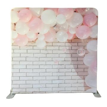 Brick tension fabric christmas backdrop portable