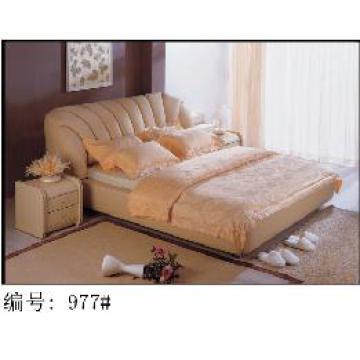 977 Furniture,Leather Bed Furniture,GMC Member Leather Bed Factory