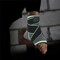 Basketball Elastic Fitness Recovery Motion Compression Lace-up Ankle Brace