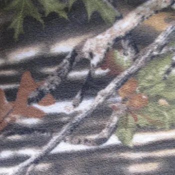 Fleece fabric, 100% polyester, one-/two-side brushed, 280gsm, printed, available in various weights
