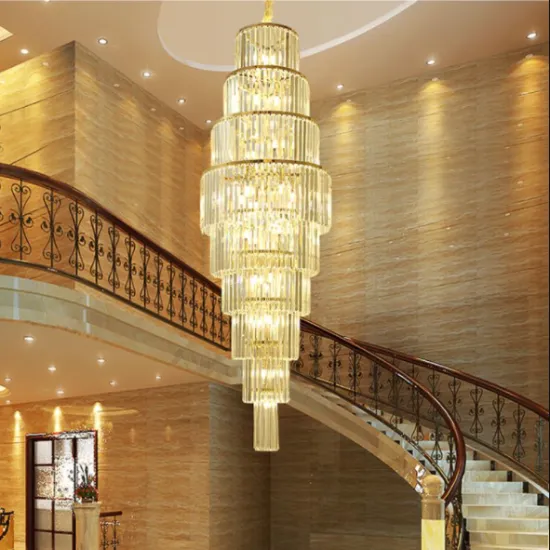 Luxury Glass Chandelier for Large Hotel Lobby and Villa Foyer