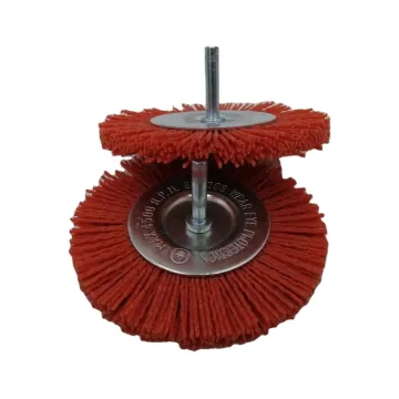 Nylon Wire Wheel Brush 100mm with 6mm Shank for Car Cleaning