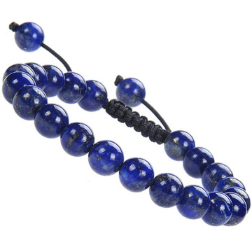 Natural Healing Power Gemstone Jewelry Crystal Bracelets Strands Beads Unisex Adjustable Macrame 8mm