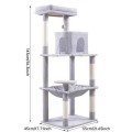 Poste para arranhar gatos, torre de lã, árvore interna, multicamadas, escalada, condomínio, centro de atividades, ninho confortável, móveis de luxo, caixa