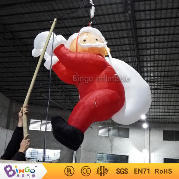 Christmas Inflatables Animated santa on chimney decoration
