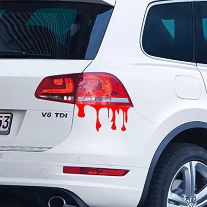 Red Bloody Horror Funny Car Decal Stickers Vinyl