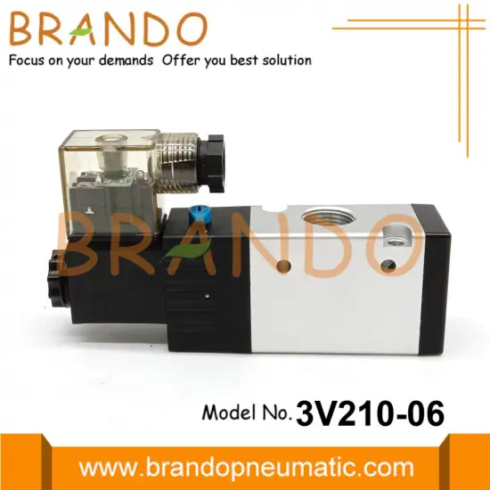 3V210-06 Three Way Pneumatic Solenoid Valve 12V DC