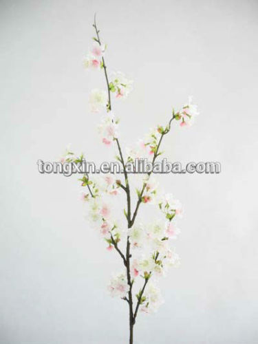 European Style Artificial Flower with Ceramic Pot Silk cherry blossom 27044T