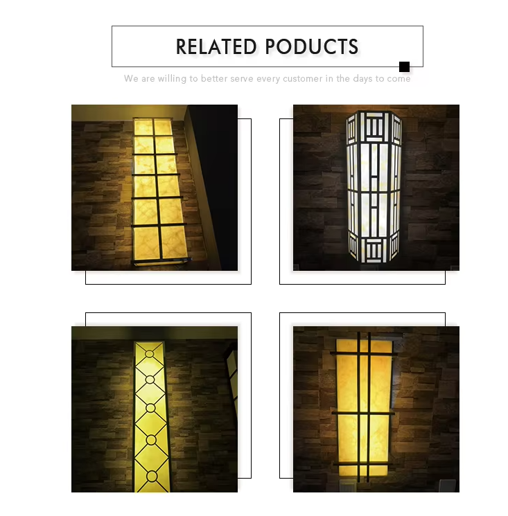 Fashionable Marble - like Outdoor Wall Lamp IP65