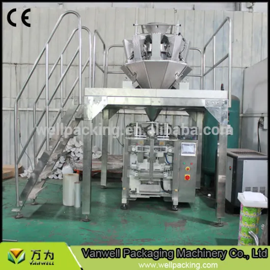 chain bucket plastic pouch packing machine for puffing food