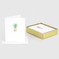 Blank glitter ananas tack kort med logotyp