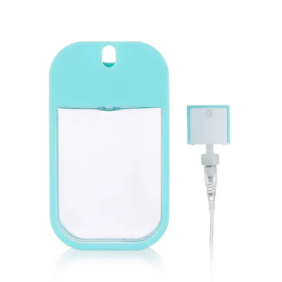 empty perfume packaging 30ml plastic credit card type spray bottle