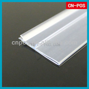 supermarket display price label holder on shelf